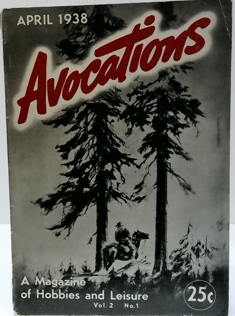 Vtg 1938 Avocations Magazine Vol 2 No 1 (1 of 6)