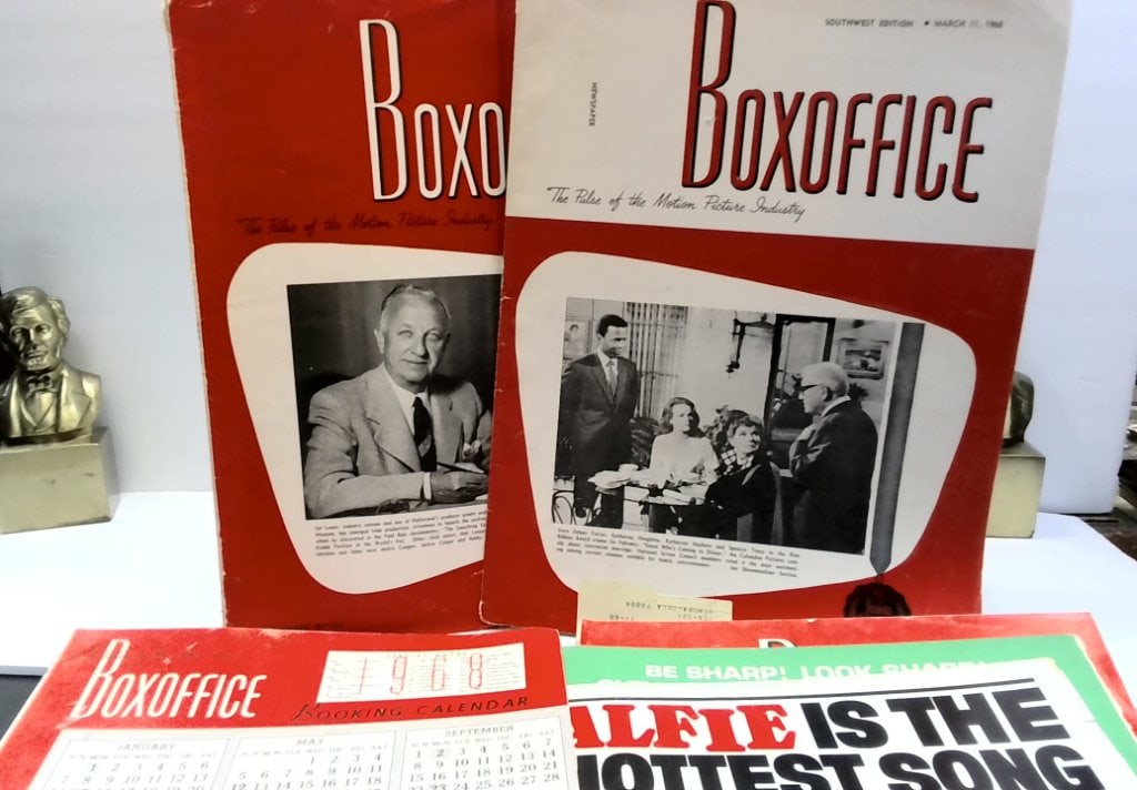 Vtg 1968 Boxoffice Magazine Lot (1 of 3)