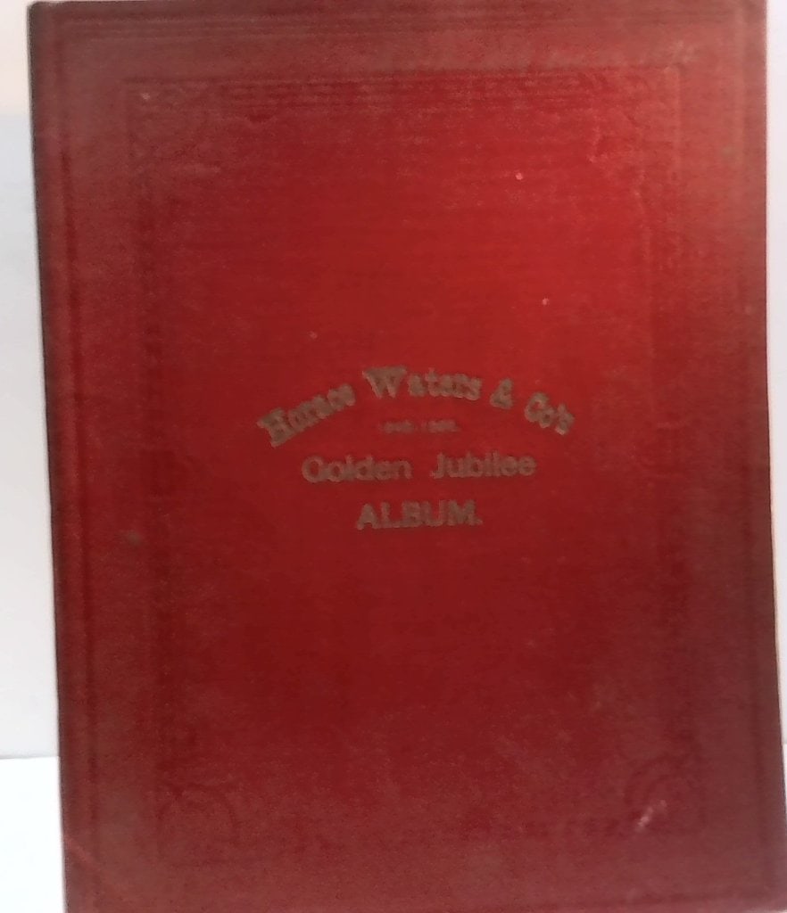 Vtg Horace Waters & Co Golden Jubilee Album: Vtg Horace Waters & Co Golden Jubilee Album, Hardcover, Musical Score Folio, Piano Advertising, 134 Fifth Avenue New York, ~1898.