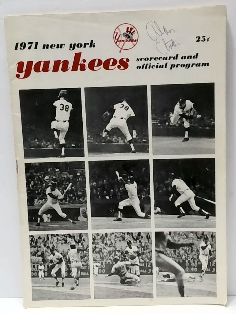 Vtg 1971 New York Yankees Scorecard Program (1 of 6)