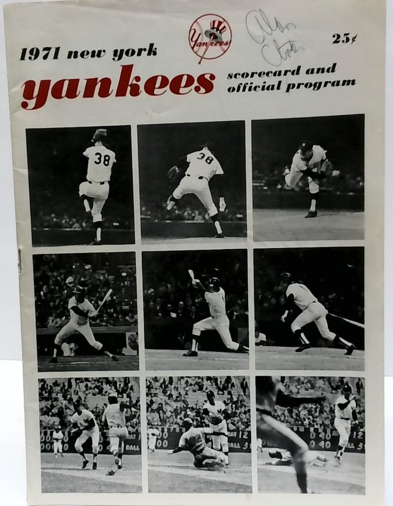 Vtg 1971 New York Yankees Scorecard Program (1 of 7)