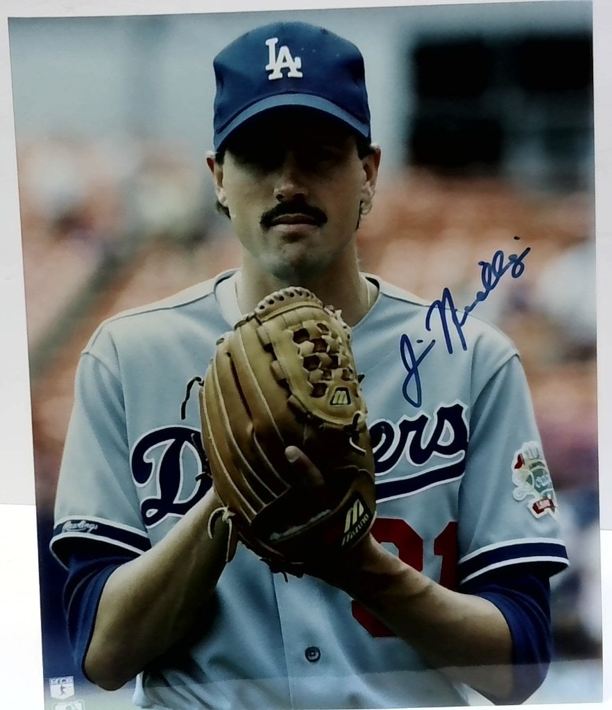 Vtg 1990 LA Dodgers Jim Neale Signed Photo (1 of 3)
