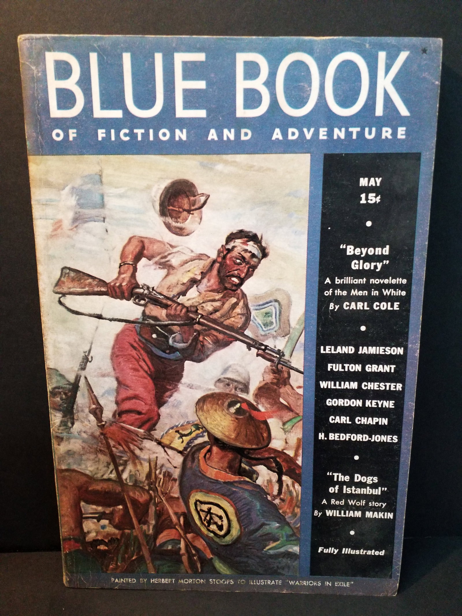 Golden Age Pulp Blue Book May 1938 Dogs of Istanbul a Red Wolf Story by William Makin F/VF Rare (1 of 14)