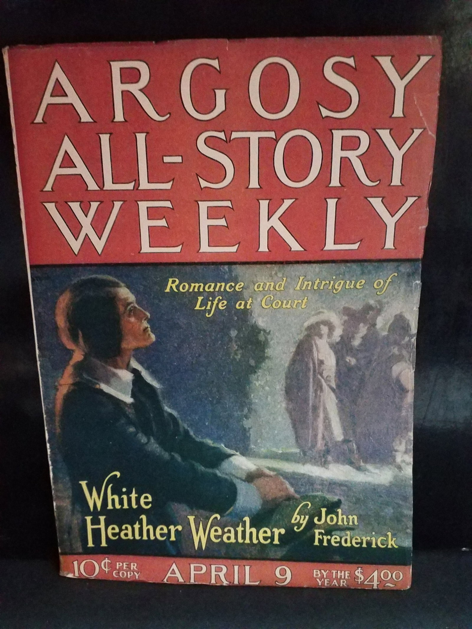 Golden Age Pulp Argosy All-Story Weekly April 9th 1921 White Feather Heather Romance Intrigue VG++ (1 of 4)