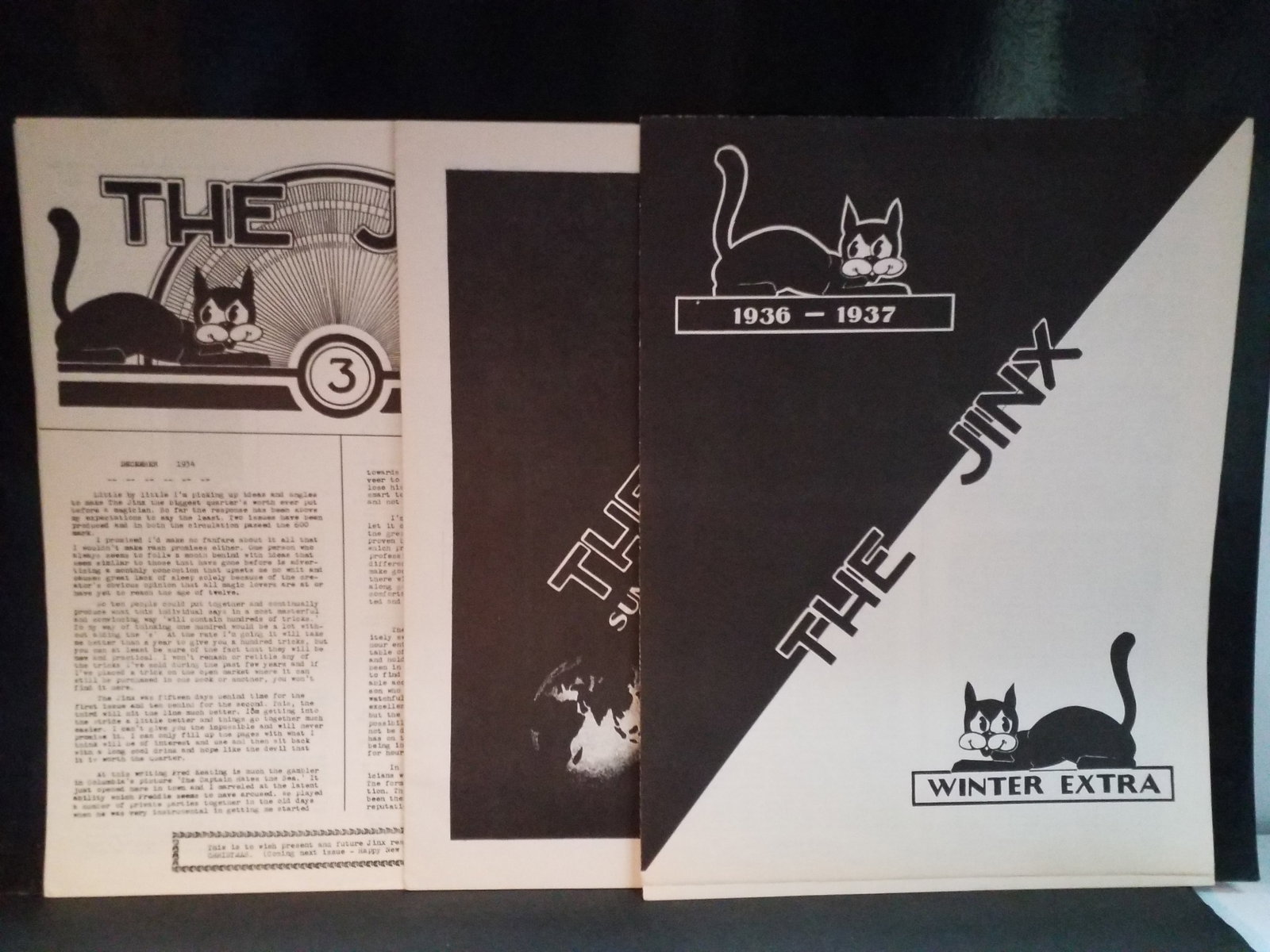 The Jinx: Winter Extra 1934, 1936–1937 Greatest magic and mentalism mag. Theodore "Ted" Annemann (1 of 5)