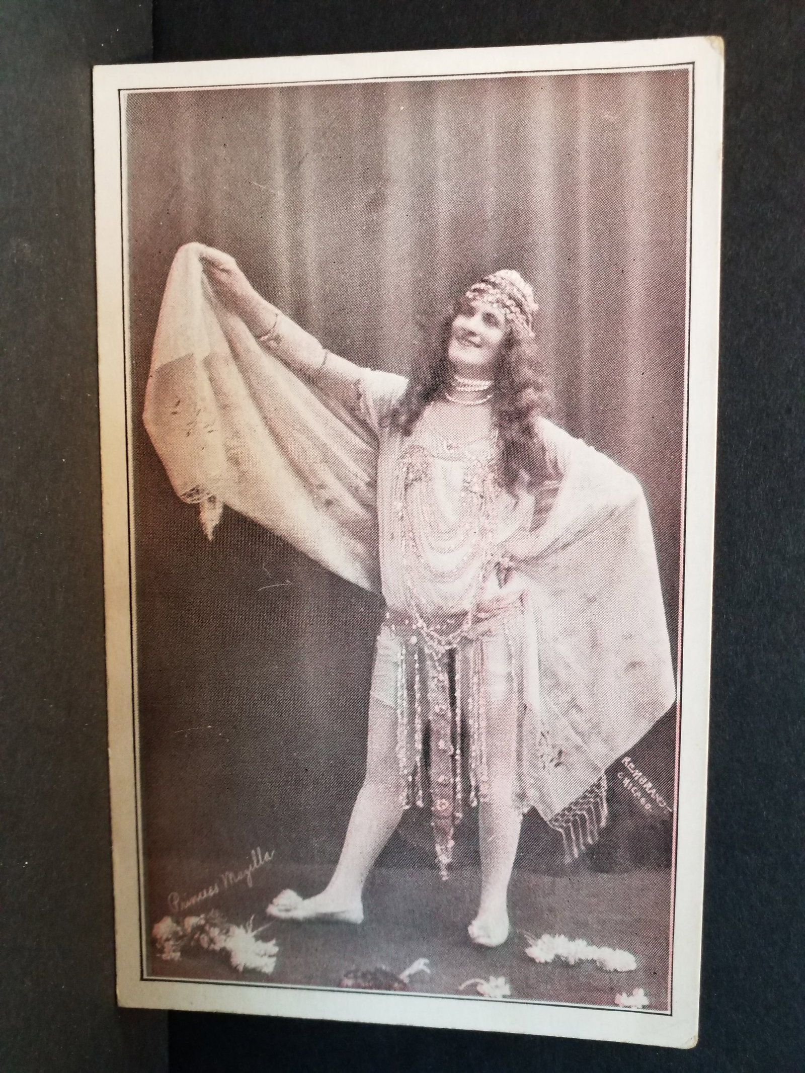 Antique Hand Tinted Burlesque type Beauty Pin up Girl early 1900s postcard: Very Nice postcard, Please view pictures.