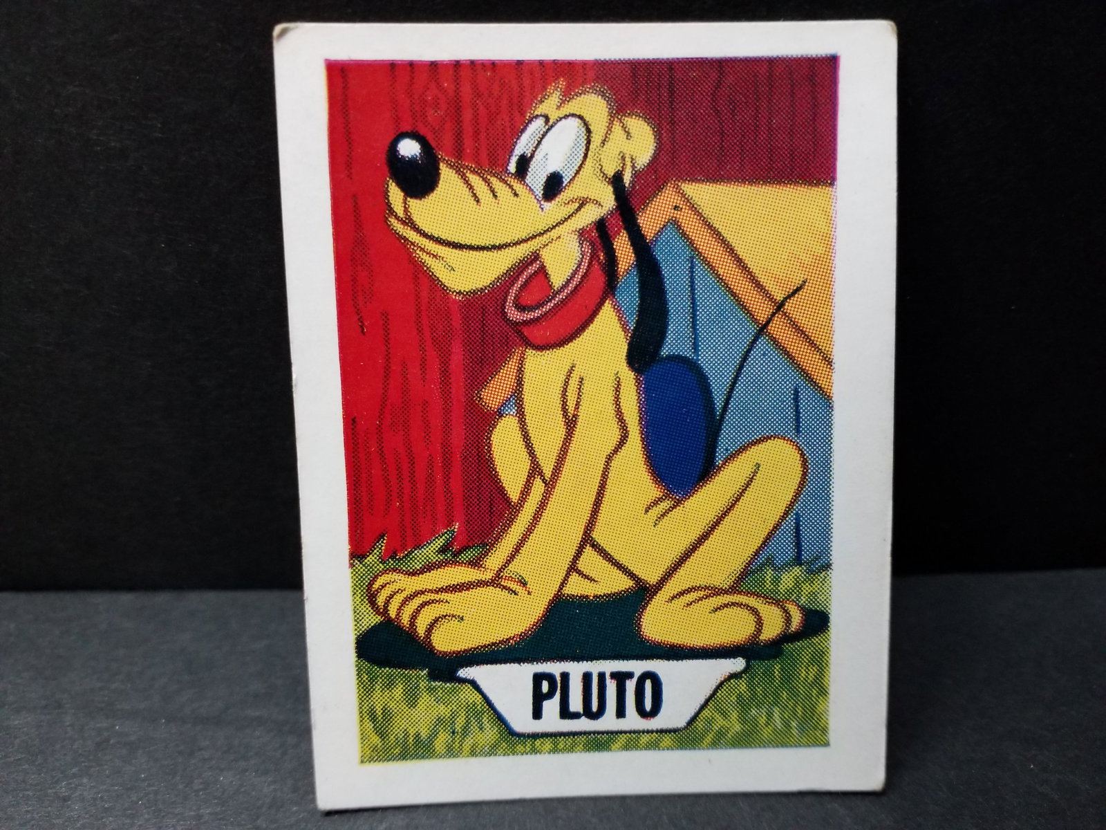 1955 Barratt Walt Disney Sweet Cigarettes Card Pluto VG-VG+ (1 of 2)