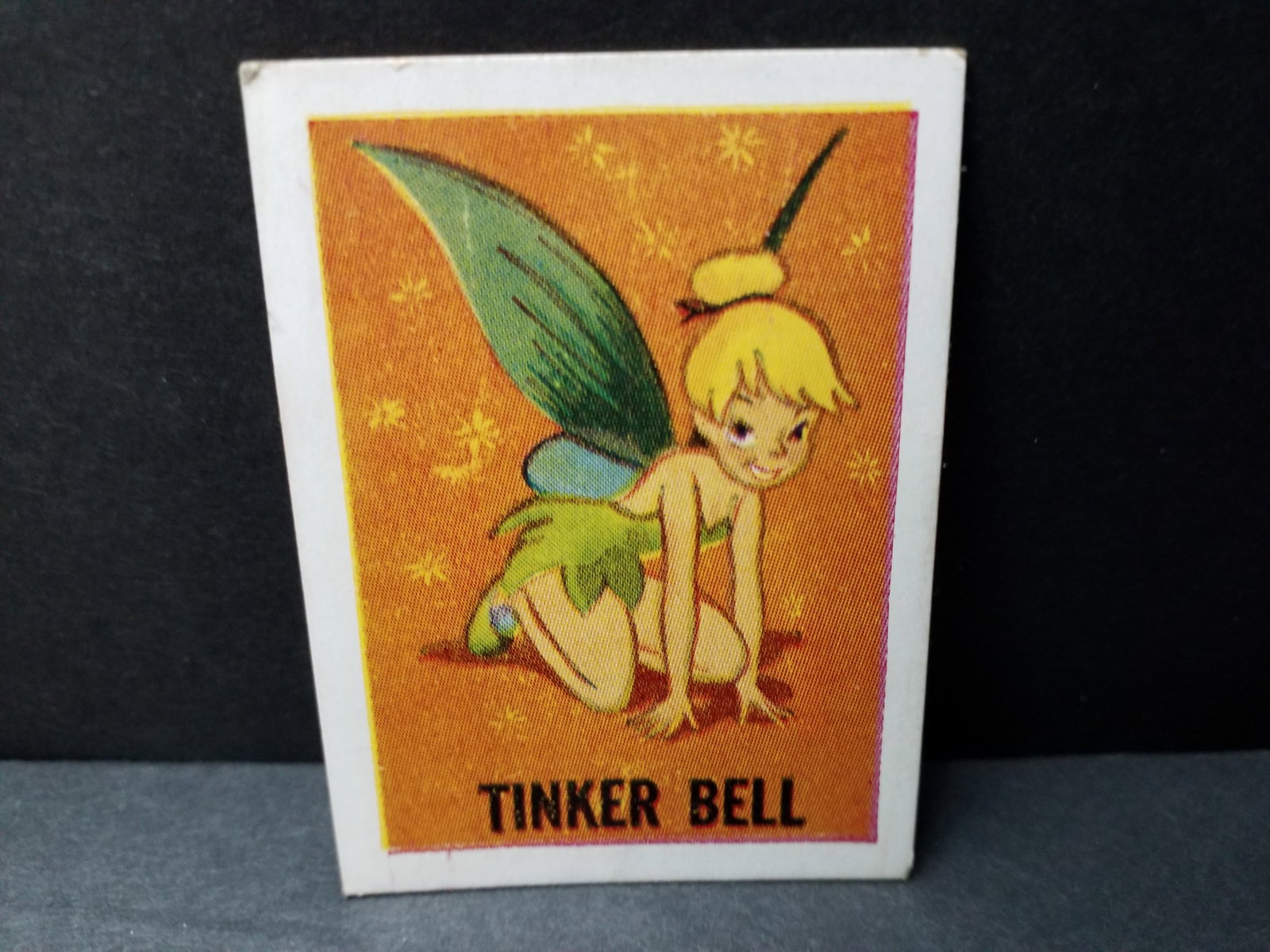 1955 Barratt Walt Disney Sweet Cigarettes Card Tinker Bell VG-VG+: Original Walt Disney Mickeys Sweet Cigarette card, Many original Tobacco and trade cards being added to this our current auction. Please continue to check back for recent arrivals.