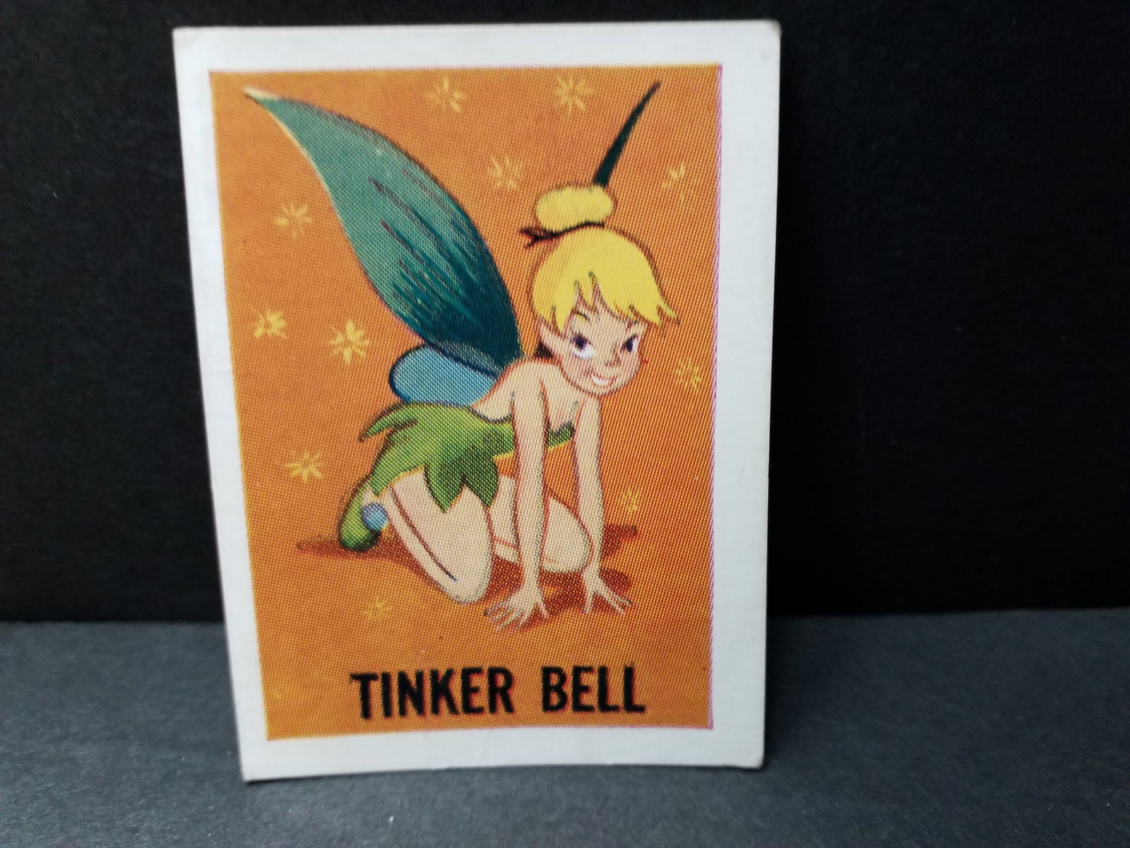 1955 Barratt Walt Disney Sweet Cigarettes Card Tinker Bell VG-VG+: Original Walt Disney Mickeys Sweet Cigarette card, Many original Tobacco and trade cards being added to this our current auction. Please continue to check back for recent arrivals.