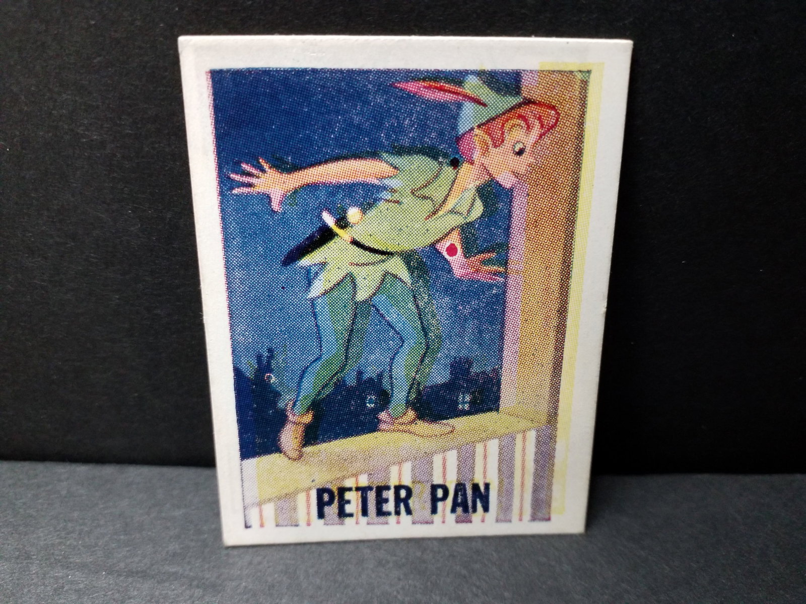1955 Barratt Walt Disney Sweet Cigarettes Card Peter Pan VG-VG+ (1 of 2)