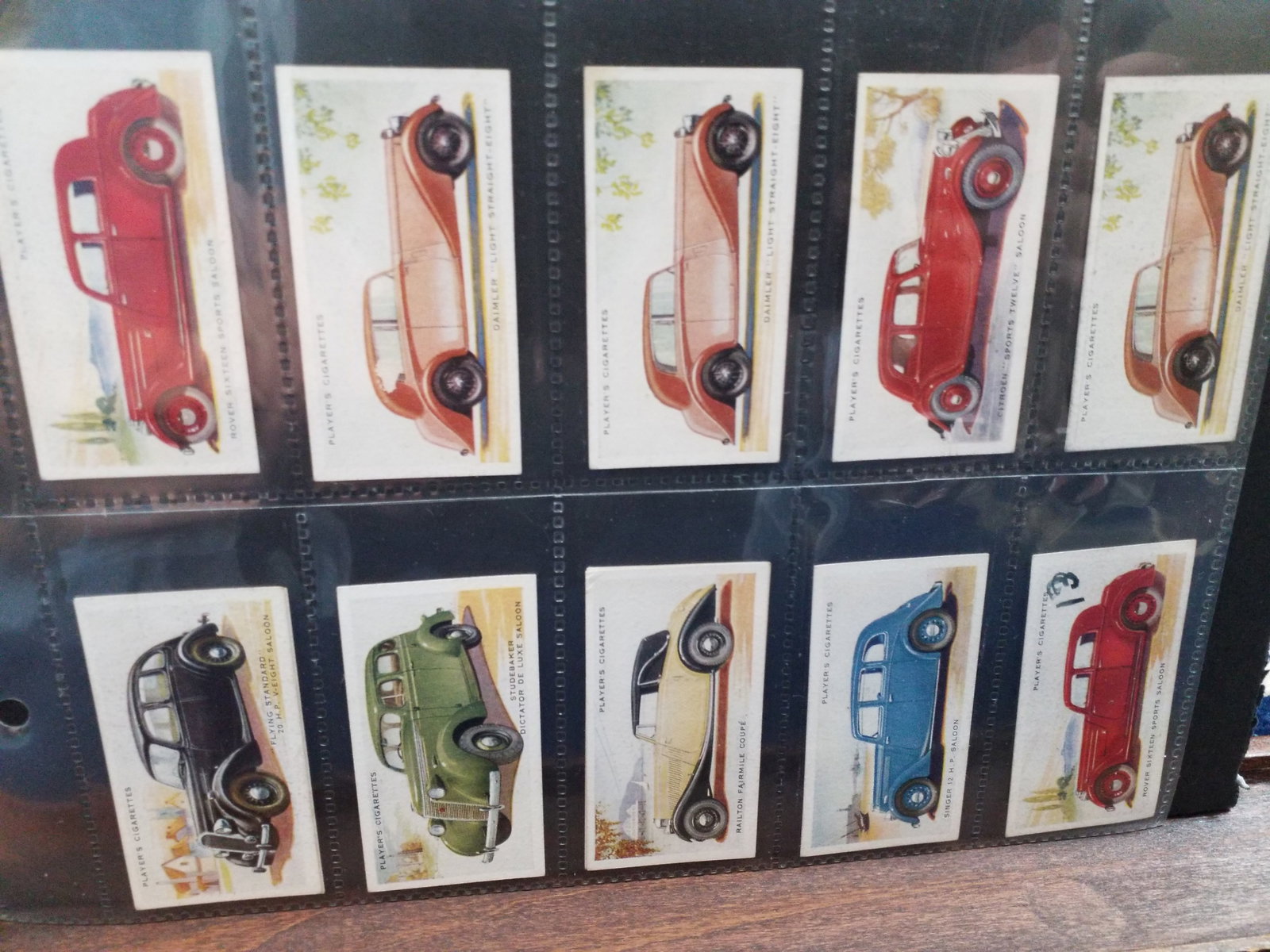1937 Tobacco cards Motor Cars John Player Cigarette lot of 90 Cigarette cards (1 of 10)