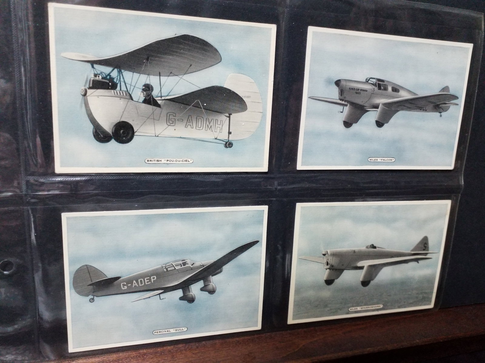 1936 Cigarette Cards Set large format Fighting & Civil Aircraft 25 cards Tobacco cards set (1 of 9)
