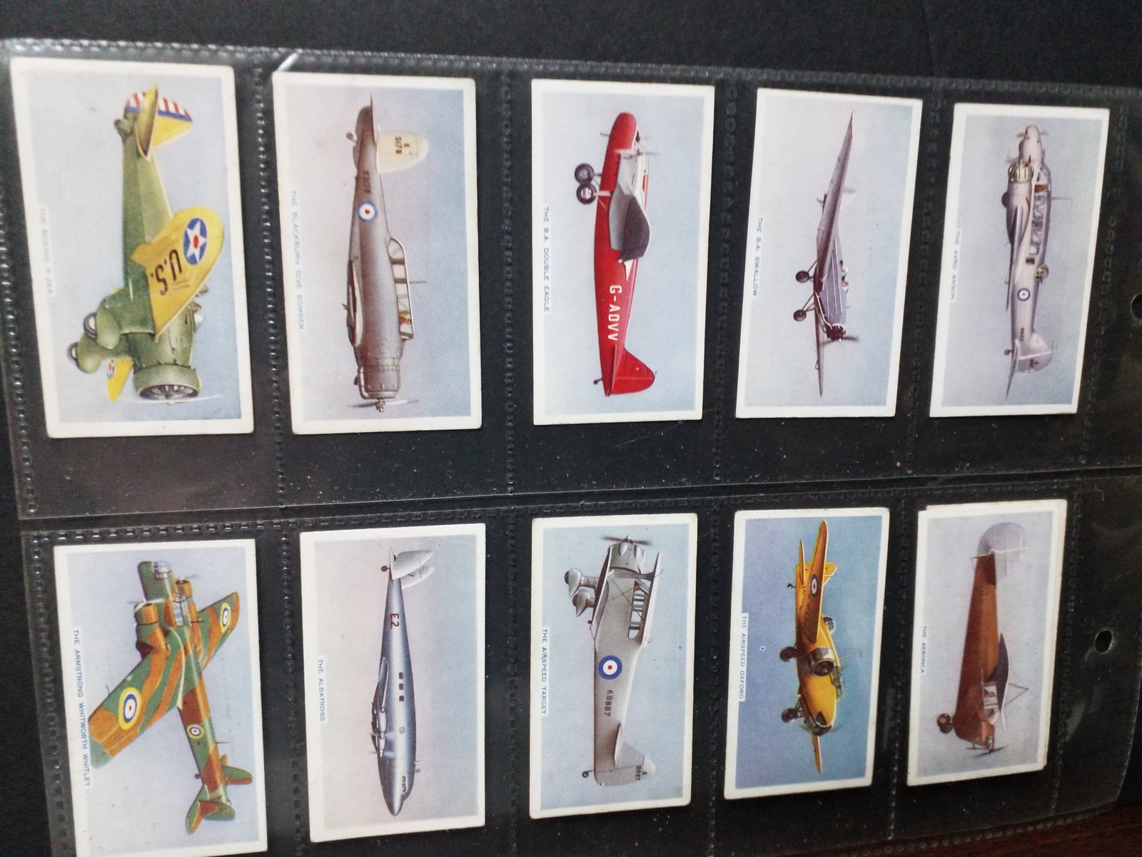 Tobacco cards The Greys Cigarette Cards 1938 Aircraft Complete Series of 50 Tobacco cards set (1 of 6)