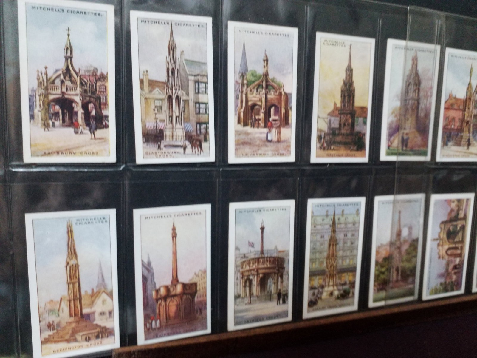 Stephen Mitchell Cigarette Cards Famous Crosses 1927 Complete Set 25 Complete tobacco cards set (1 of 3)