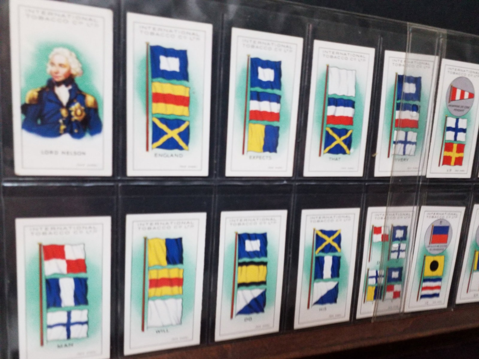 International Tobacco Co Cigarette Cards International Code Signals 1934 Set of 50 cards complete: Original complete set in protector sheets. In very good condition. Other sets and collections being added to this our current auction.