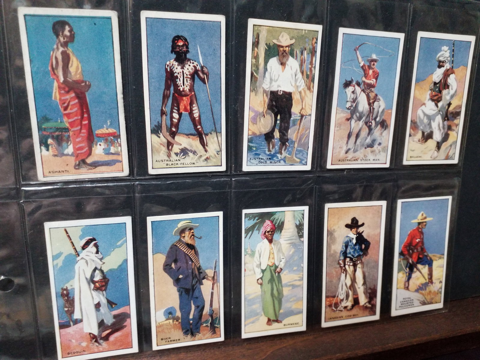 1927 United Tobacco Co. PICTURESQUE PEOPLE OF THE EMPIRE Cigarette cards set 25 cards (1 of 5)