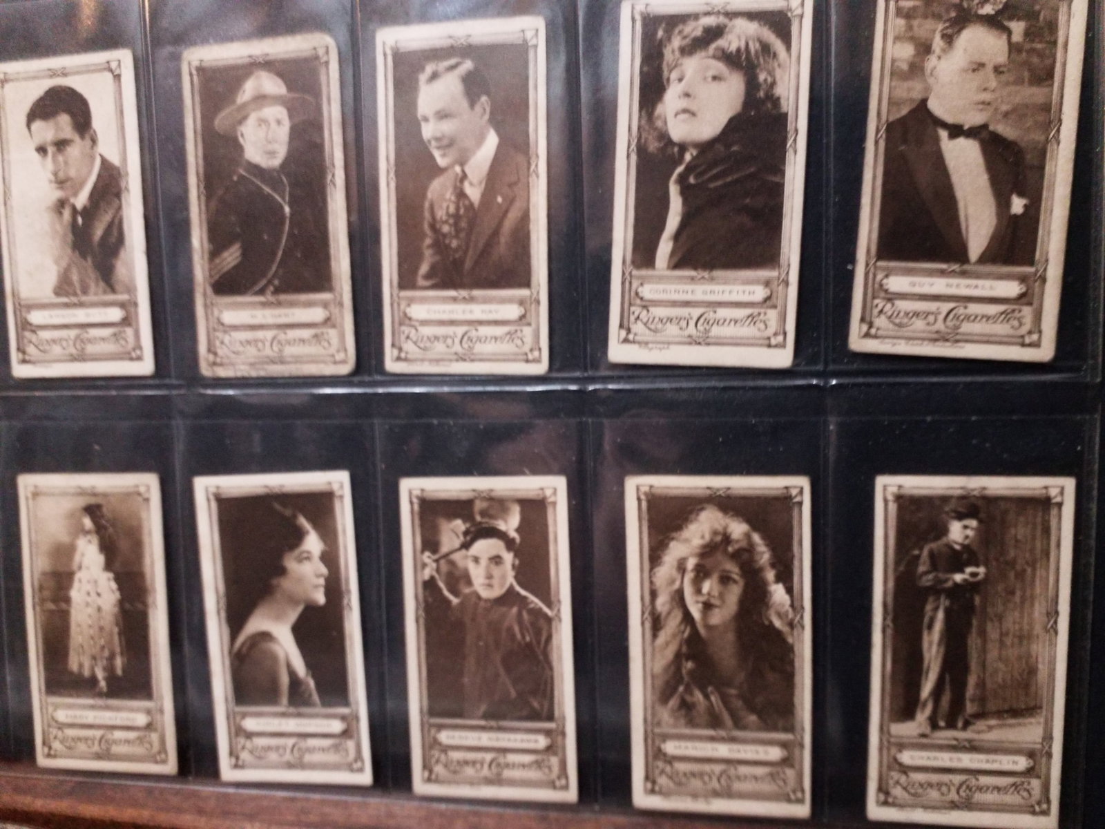 Charles Chaplin Tobacco cards Set EDWARDS RINGER & BIGG FULL SET CINEMA STARS 1923 Rare 50 CARDS VG+ (1 of 11)