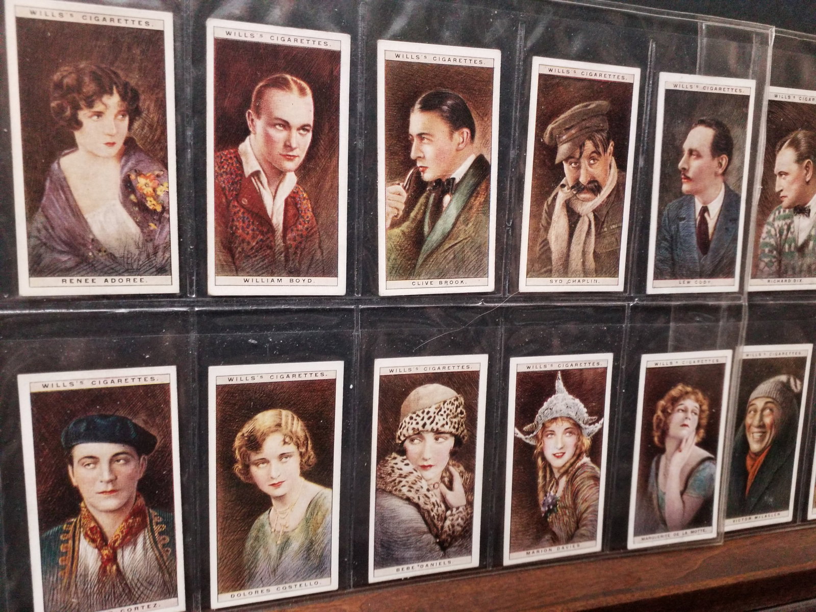 2 COMPLETE SETS (50 Cards): 1928 W.D. & H.O. Wills CINEMA STARS 1st & 2nd Series 2 sets complete (1 of 8)