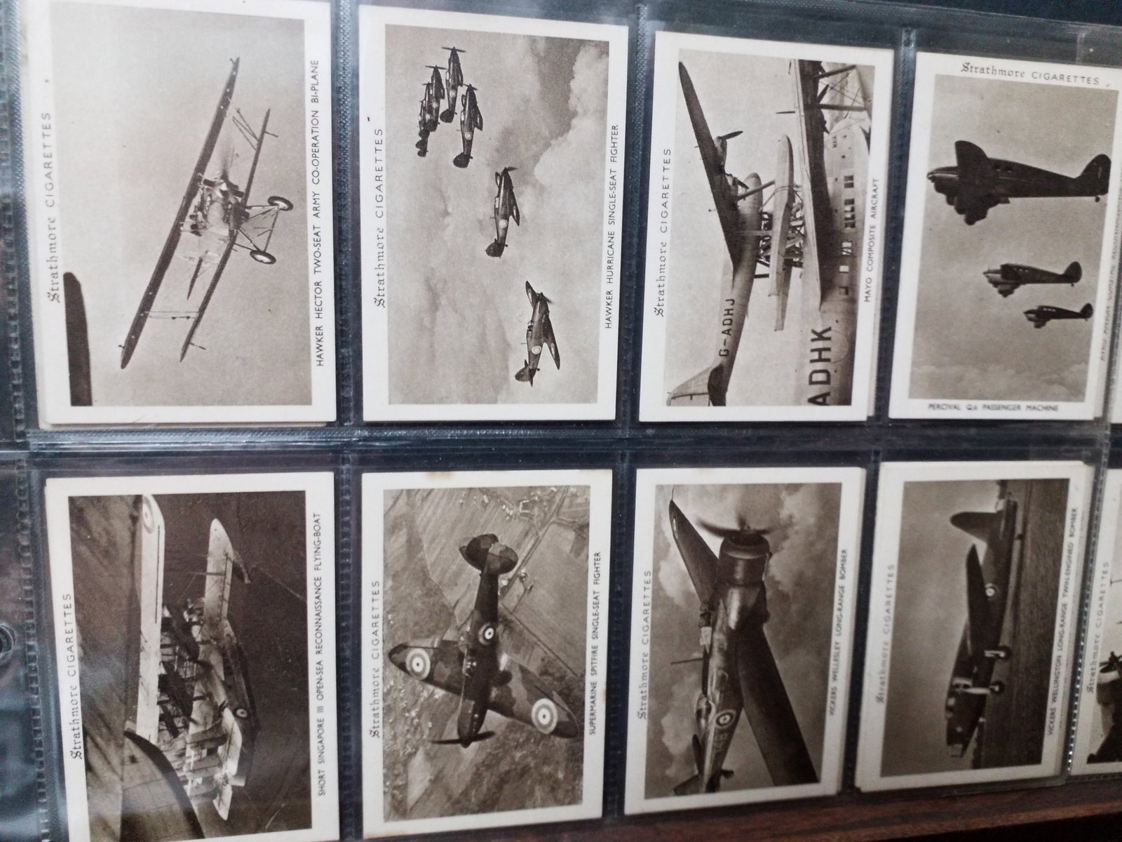 Strathmore Cigarette Cards 1938 British Aircraft Full Series of 25 Medium Size set Rare (1 of 5)
