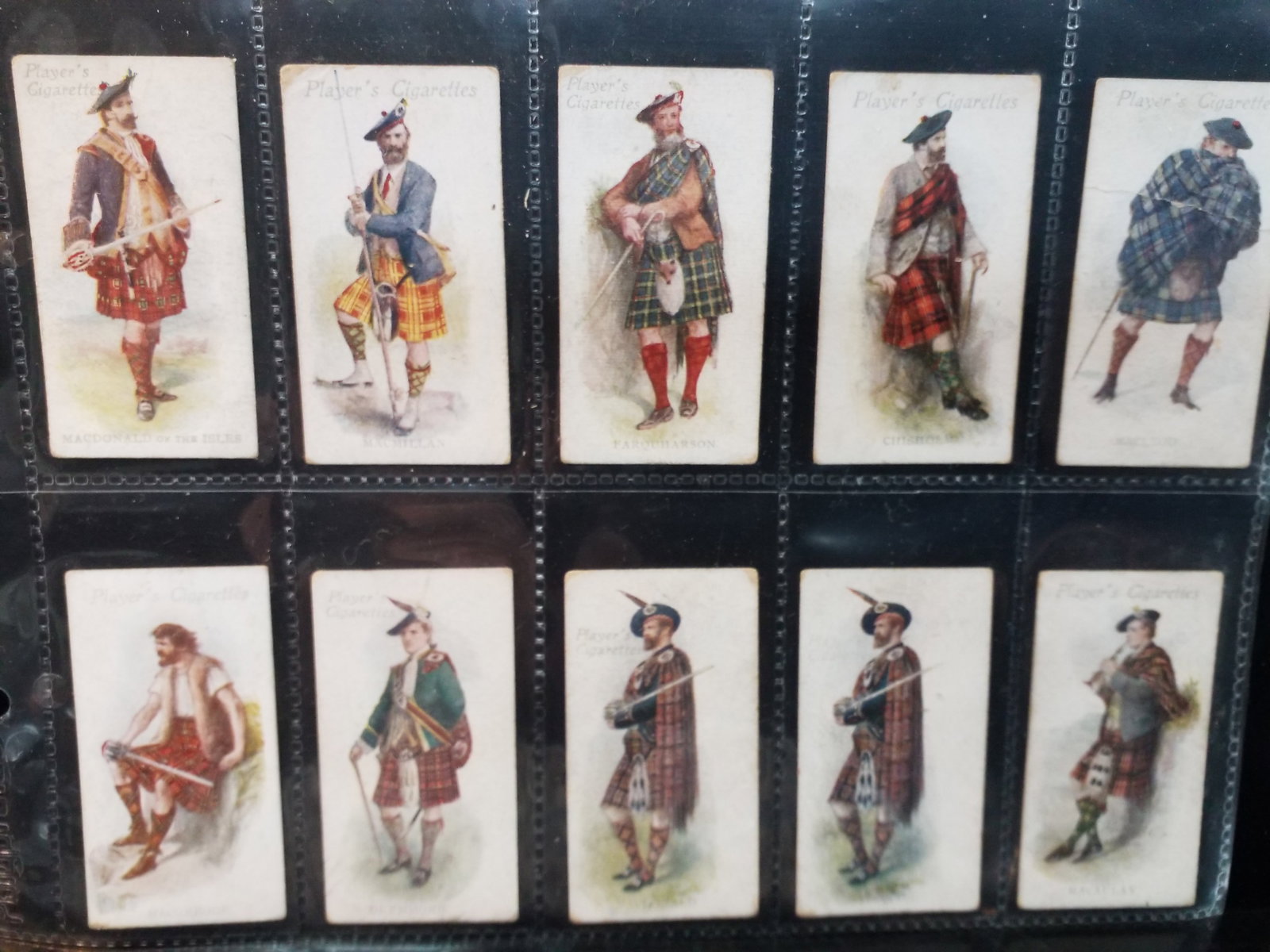 Scottish Highland Clans Series Players Cigarette Cards 1908 part set 37 original Tobacco cards (1 of 4)