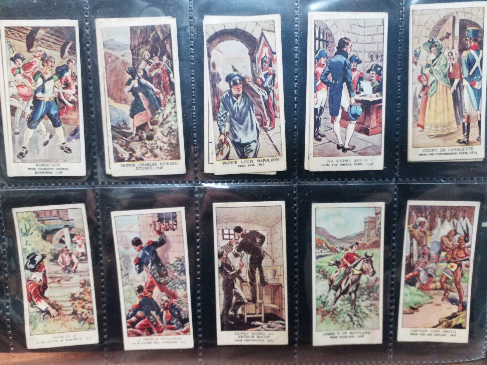 Mars Famous Escapes Confectionery Card cards VG lot of 15 part set (1 of 2)