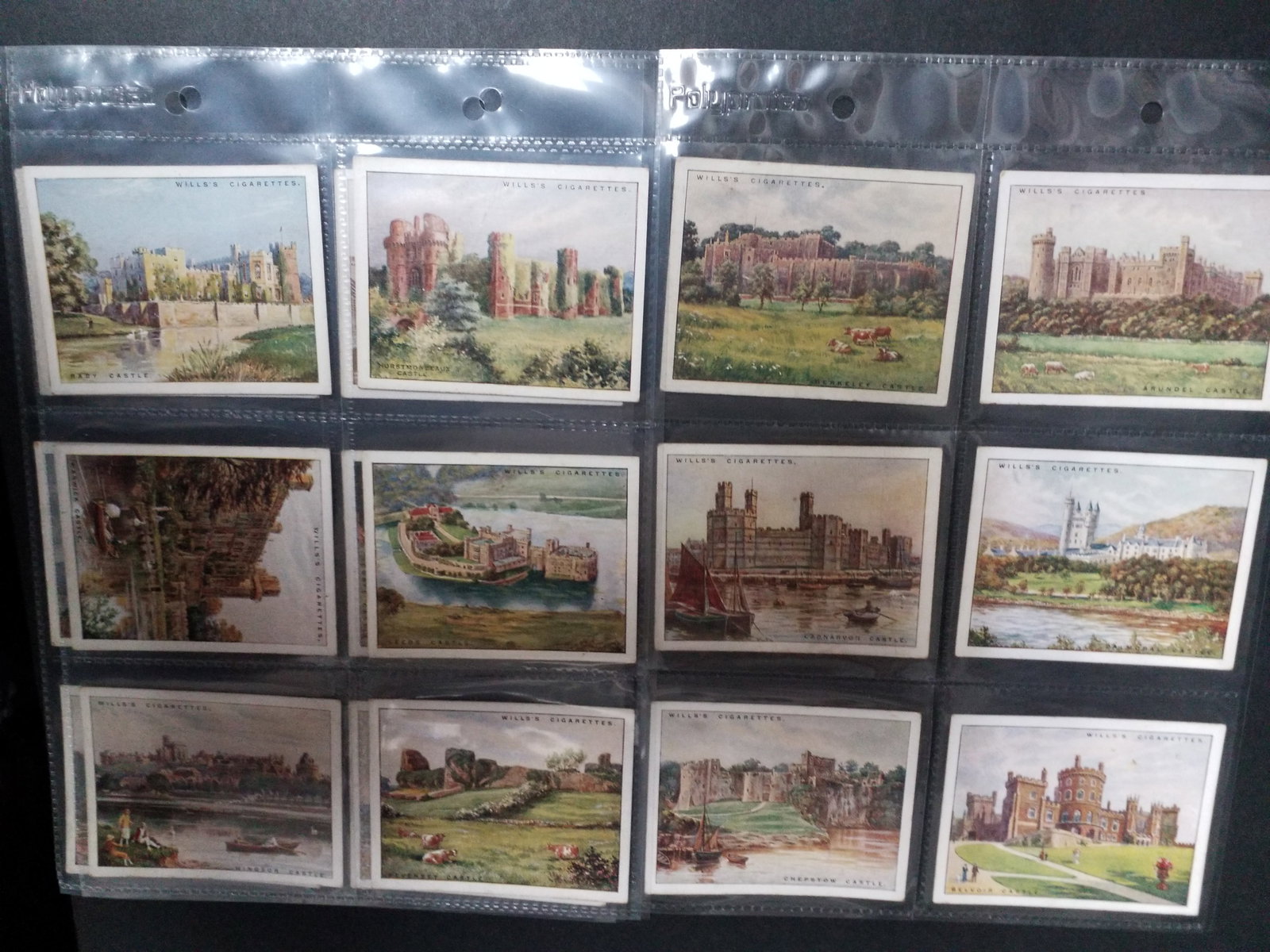 1925 Wills Cigarettes British Castles Large format collection of 18 Tobacco Cards (1 of 4)