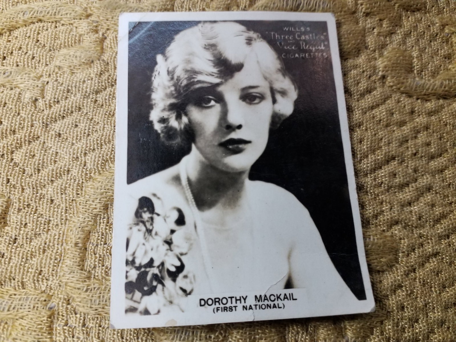1925 Wills Three Castles Vice Regal Famous Film Stars Dorothy Mackail #64 Real National VG (1 of 2)