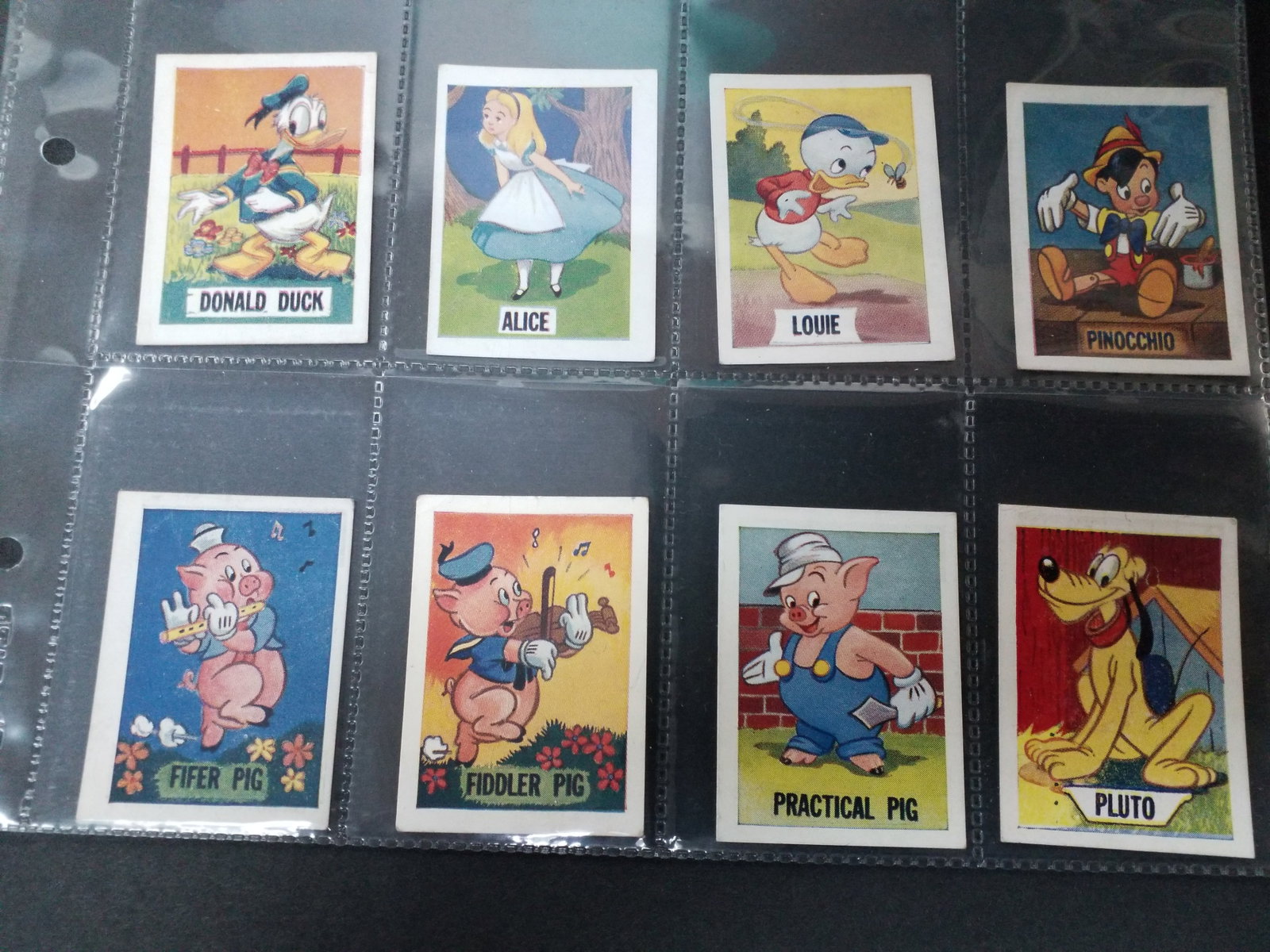 Vintage 1955 Barratt Walt Disney Sweet Cigarettes Cards Lot of 8 Original Cards (1 of 2)