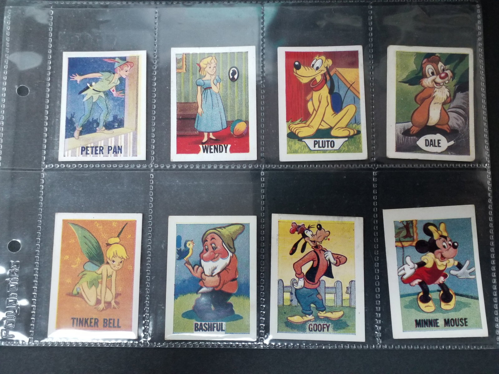 Vintage 1955 Barratt Walt Disney Sweet Cigarettes Cards Lot of 8 Original Cards (1 of 2)