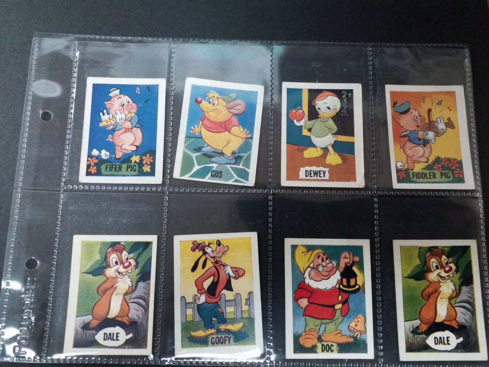 Vintage 1955 Barratt Walt Disney Sweet Cigarettes Cards Lot of 8 Original Cards (1 of 2)