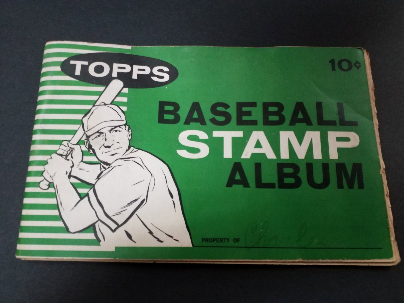 Mickey Mantle Rare Original 1961 Topps Baseball Stamp Album with 66 Stamps Yogi Berra etc. (1 of 17)