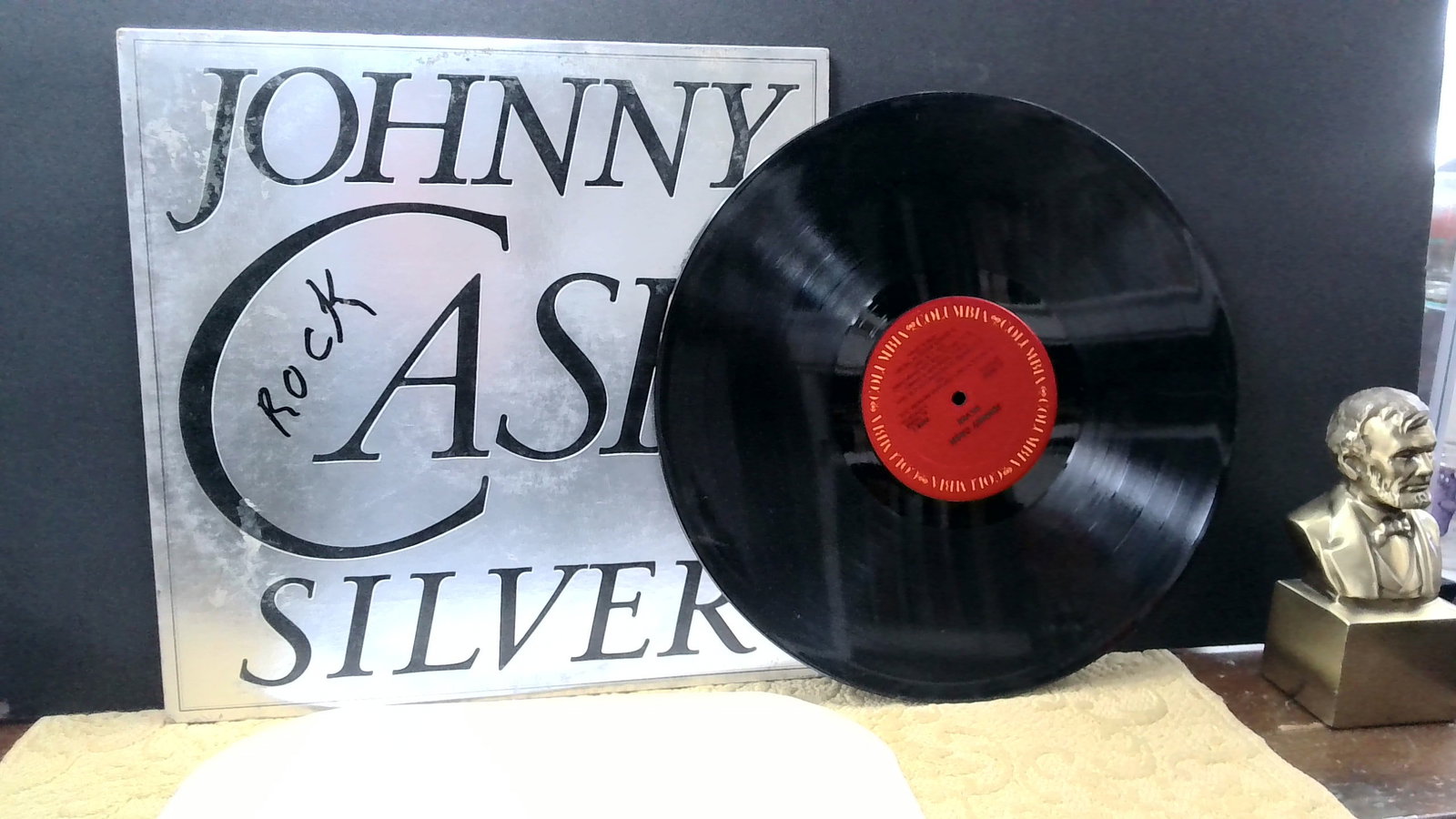 Johnny Cash Silver LP 1979 Columbia Vinyl Record Country Classic Tested Clean LP (1 of 3)