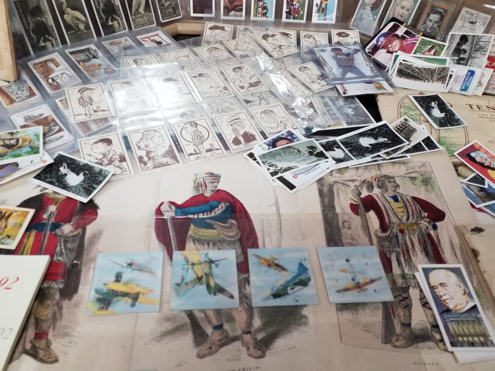 A Large Lot of Primarily Tobacco cards Sheeted complete Early Sets odds loose cards albums, 100s (1 of 8)