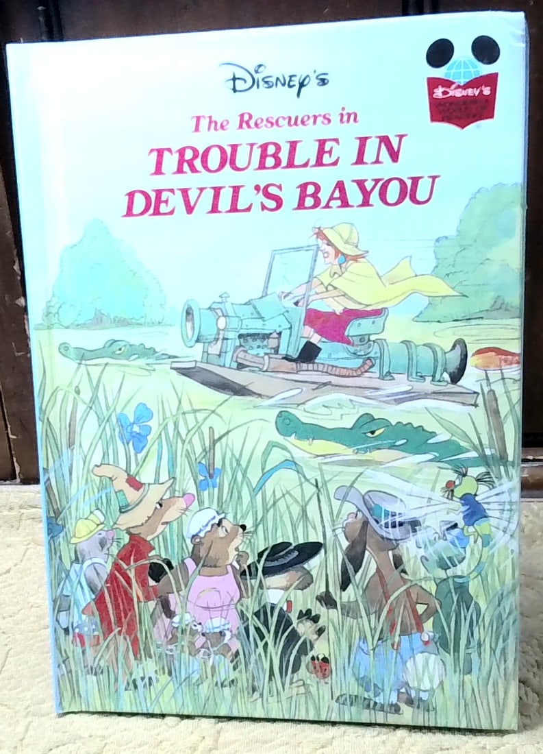 Disney The Rescuers Trouble in Devil's Bayou 2000 Hardcover Wonderful Reading (1 of 3)