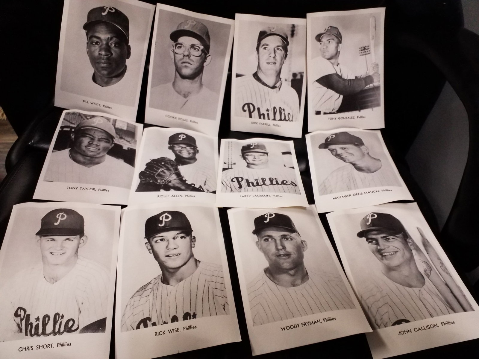 Philadelphia Phillies Picture Pack 12 Star Players 1965 All 5x7 with original envelope (1 of 9)