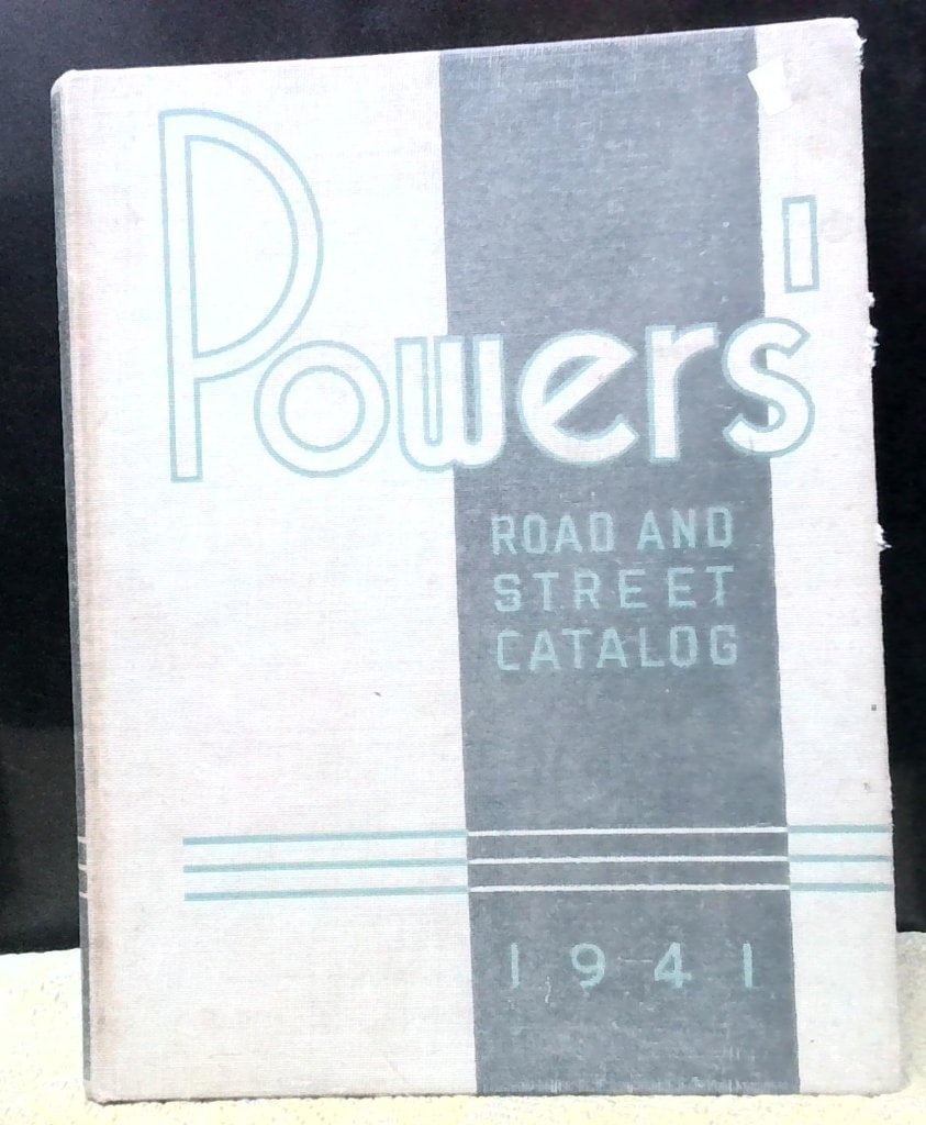 1941 Powers' Road And Street Catalog (1 of 17)