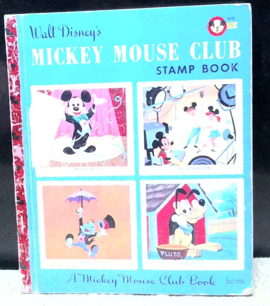 Vtg Walt Disney Mickey Mouse Club Stamp Book (1 of 8)