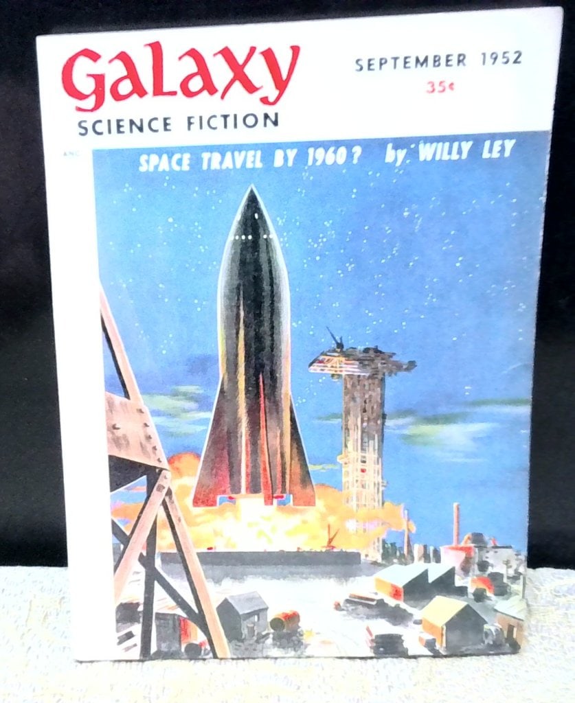 Galaxy Science Fiction September 1952: Galaxy Science Fiction Magazine, September 1952, Featuring Space Travel By 1960? By Willy Ley, Published By Galaxy Publishing Corp, New York.