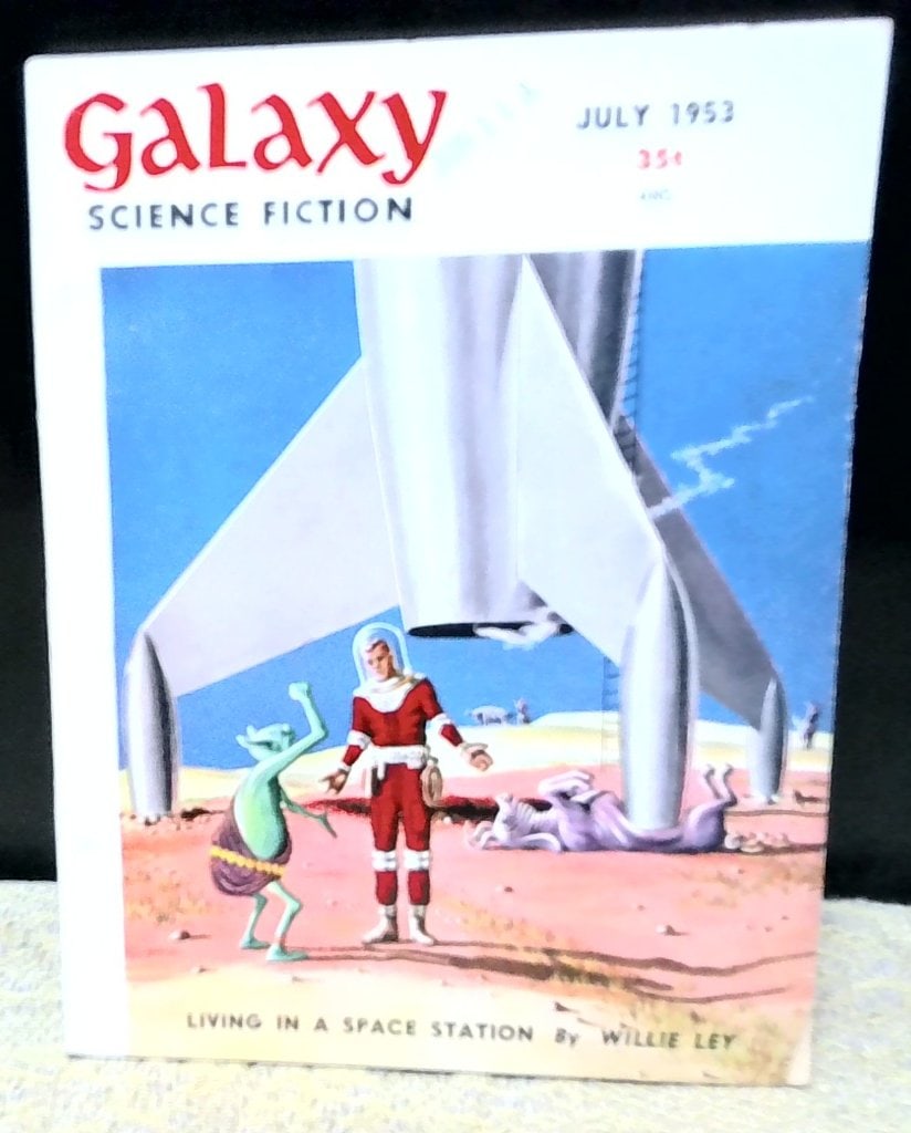 Galaxy Science Fiction Magazine July 1953: Galaxy Science Fiction Magazine, July 1953, Vol 6 No 4, Featuring Caretaker By James H. Schmitz, Illustrated By Emsh.
