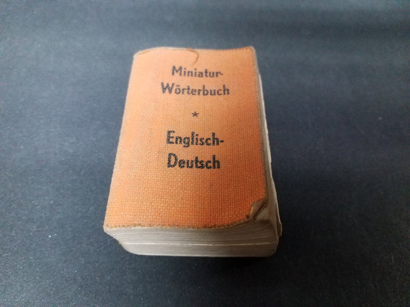Rare Antique Miniature English German Dictionary Pocket Size cloth binding 1920s Printed in Germany: Rare Antique Miniature English German Dictionary Pocket Size cloth binding 1920s Printed in Germany