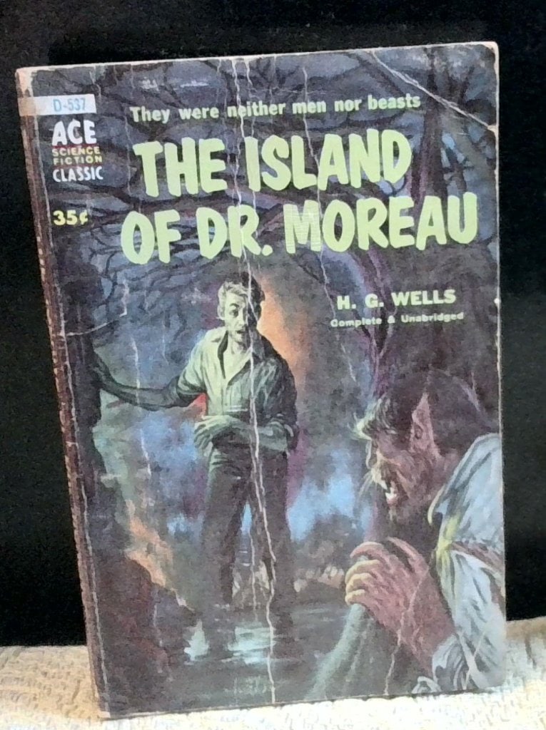 H. G. Wells The Island Of Dr. Moreau Ace D-537: H. G. Wells, The Island Of Dr. Moreau, Ace Science Fiction Classic, D-537, Mass Market Paperback.
