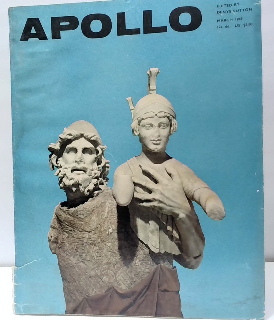 Apollo Magazine March 1969: Apollo Magazine, March 1969, Edited By Denys Sutton, Monthly Art And Antiques Periodical, Featuring Gallery Advertisements And Auction Previews.