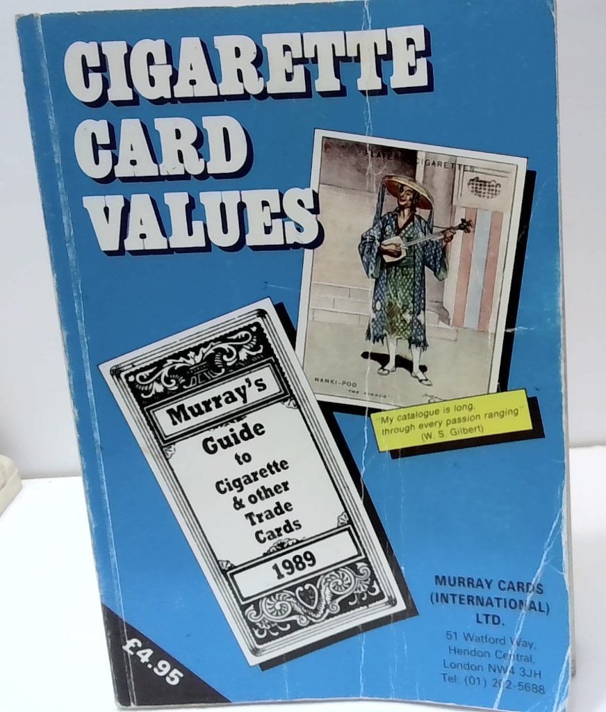 Murray's Guide To Cigarette Trade Cards 1989: Murray's Guide To Cigarette And Other Trade Cards, 1989 Edition, Published By Murray Cards (International) Ltd, London, Softcover Reference Book.