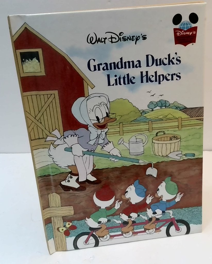 Disney's Grandma Duck's Little Helpers Book: Walt Disney's Grandma Duck's Little Helpers, Grolier Book Club Edition, 2000, Hardcover Children's Storybook.