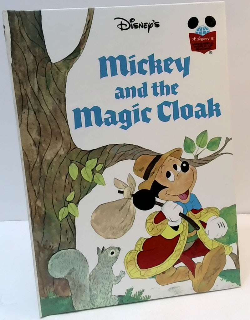 Disney's Mickey And The Magic Cloak 1975: Disney's Wonderful World Of Reading, Mickey And The Magic Cloak, 1975, Grolier Book Club Edition, Hardcover.