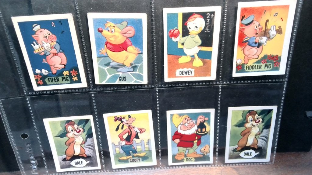 Barratt Mickey's Sweet Cigarettes Cards: Barratt & Co Ltd, Mickey's Sweet Cigarettes Trade Cards, Series Of 15, Color Illustrations, Protective Plastic Sleeve.
