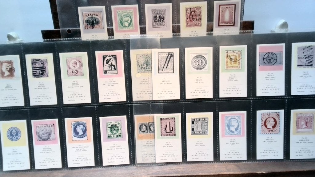 Twinings Rare Stamps Trade Cards 2nd Series: Twinings Rare Stamps Trade Cards, 2nd Series, Color Illustrations, In Protective Plastic Binder Pages.
