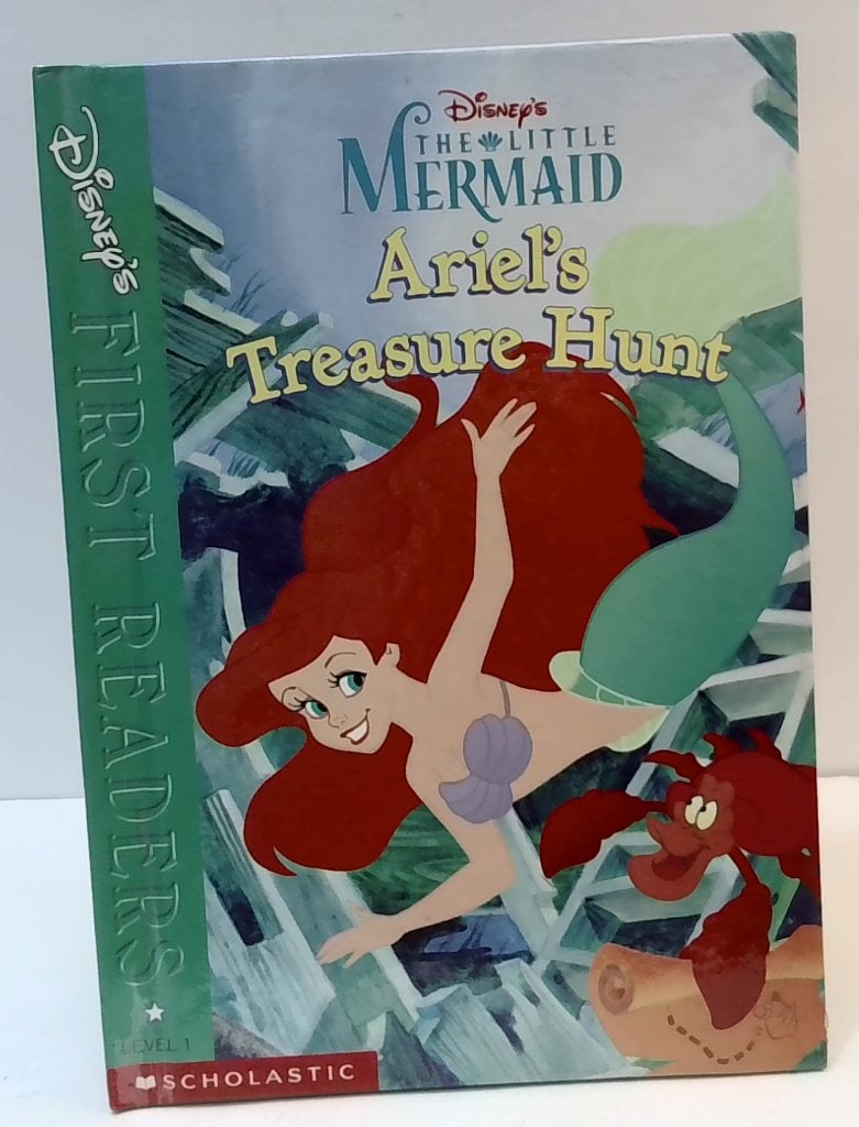 Disney The Little Mermaid Ariel's Treasure Hunt: Disney's The Little Mermaid Ariel's Treasure Hunt, Scholastic First Readers Level 1, Hardcover Children's Book.