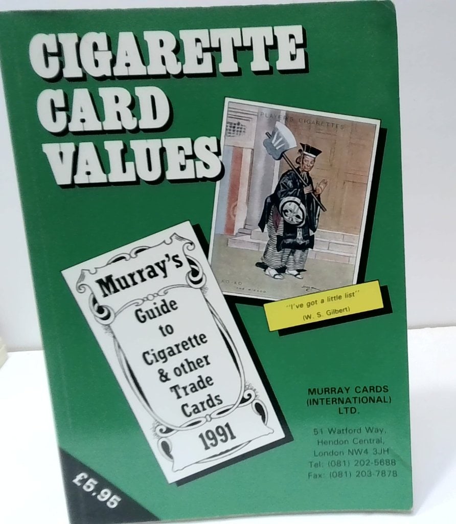Murray's 1991 Cigarette Card Values Guide: Murray's Guide To Cigarette & Other Trade Cards, 1991 Edition, Softcover Reference Book, Comprehensive Listing Of Tobacco Cards, Values, And Collecting Information.
