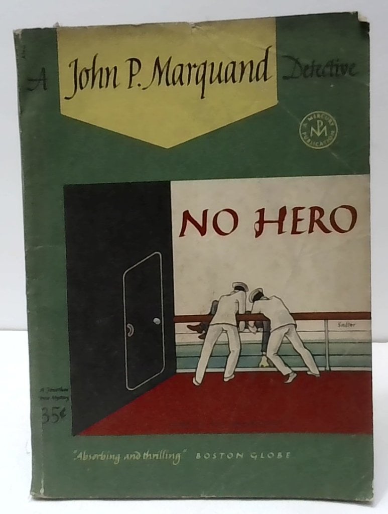 No Hero John P. Marquand 1935 Book (1 of 3)